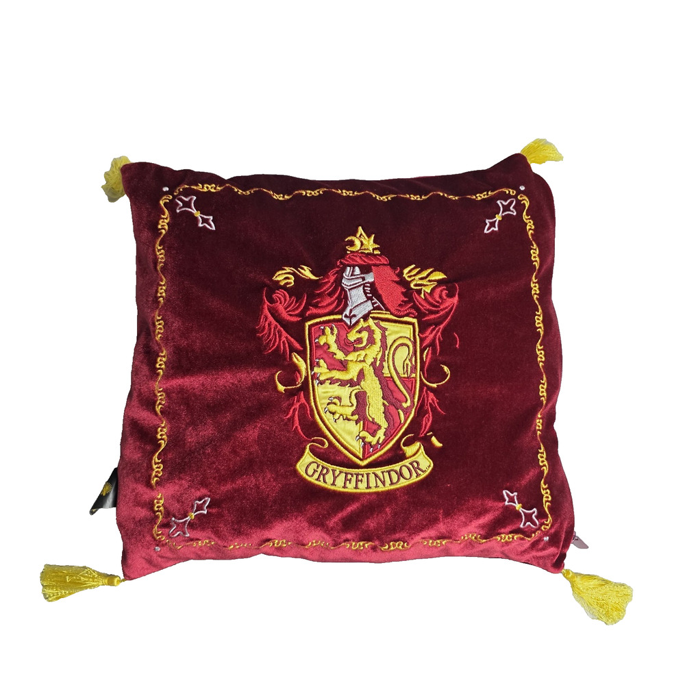 Harry Potter Gryffindor Velvet Crest Pillow - Official Wizarding World Decor